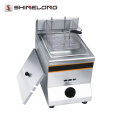 Western Restaurant Dedicated Commercial Natural Gas Fryer Kitchen Equipment 1-Tank 1-Basket Gas Deep Fryer